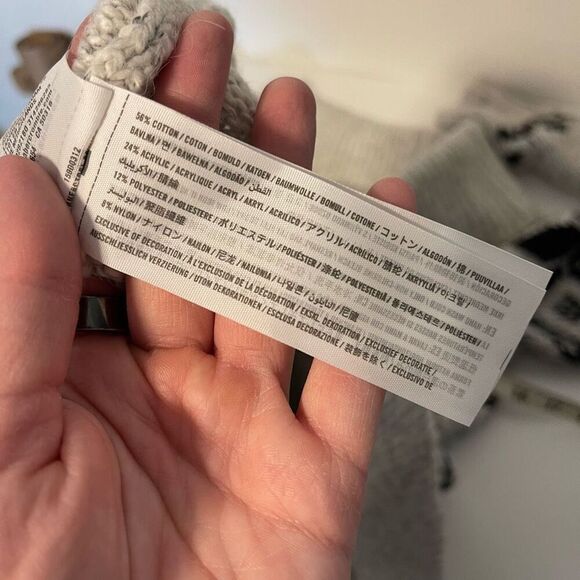 Abercrombie & Fitch Fairisle Off the Shoulder Sweater Dress Size XS - Picture 7 of 9